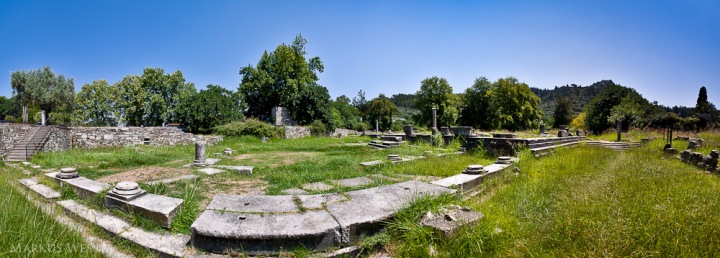 Ausgrabungsstätte in Thassos beim alten Hafen